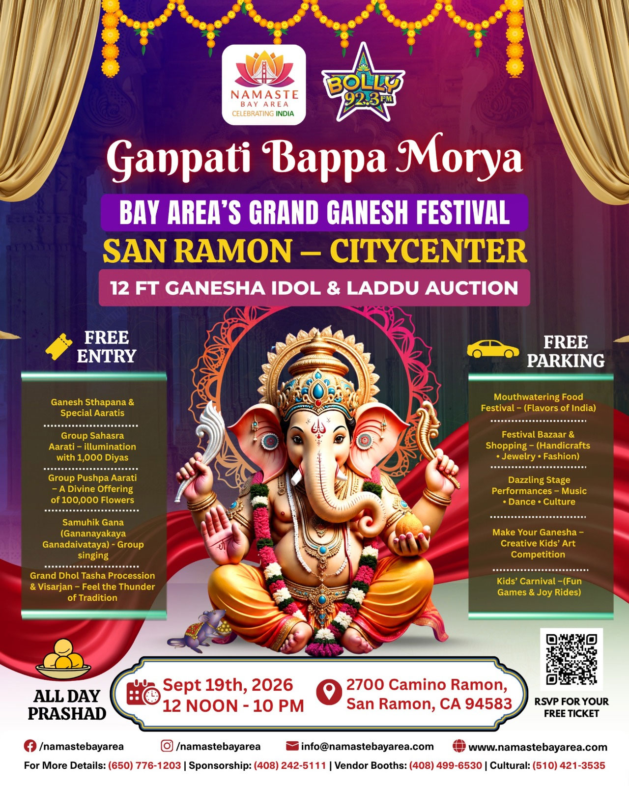 Grand Ganesh Festival Set To Take Place At San Ramon Citycenter This September 