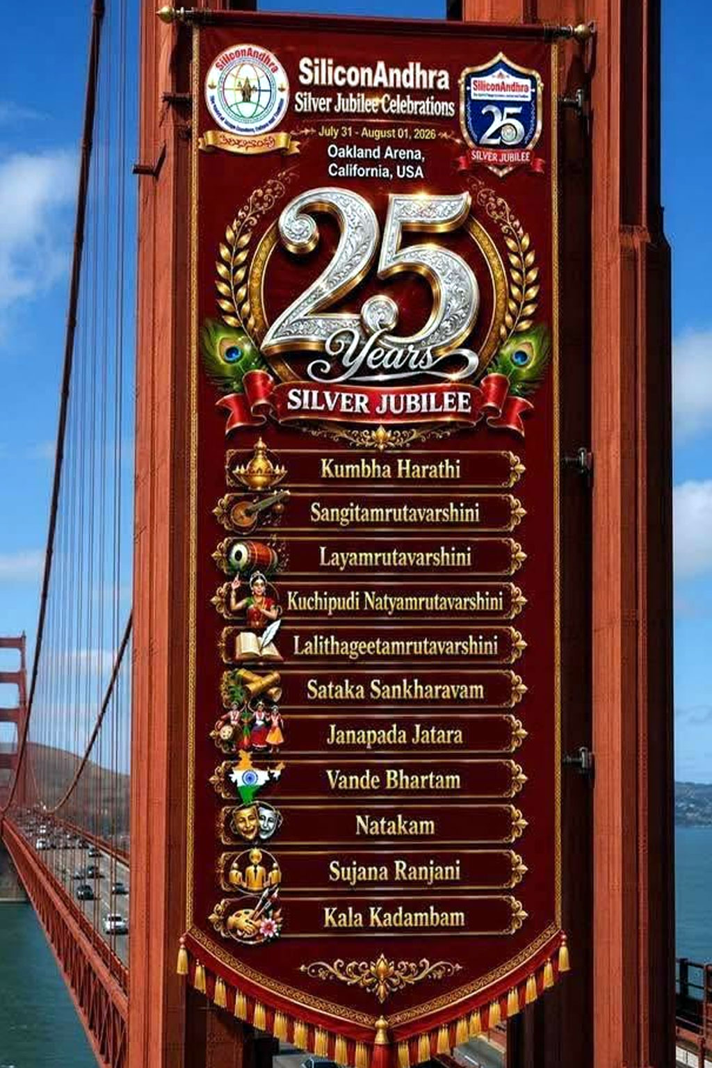 Siliconandhra Silver Jubilee Unveils Grand Cultural Lineup At Oakland Arena 