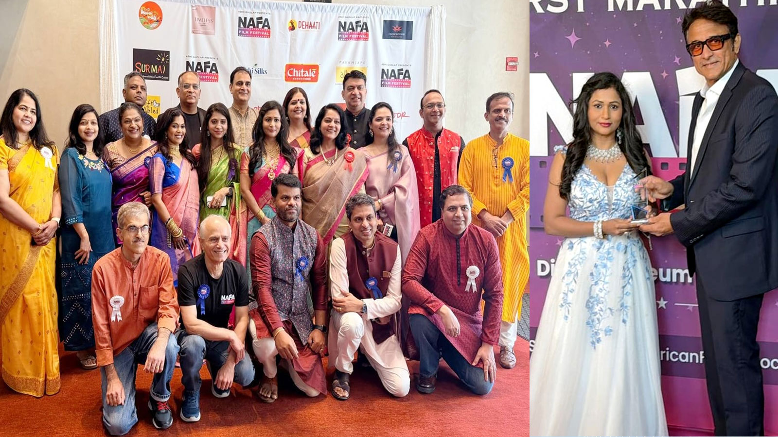 Actress Jo Sharma Honored With Nafa Recognition Award At The 3rd North American Film Festival 