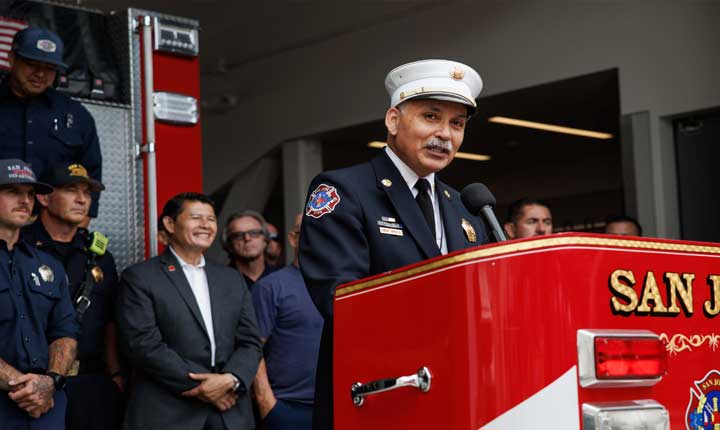 San Jose Opens Modernized Fire Station 8 In Downtown To Replace 1940s Facility 