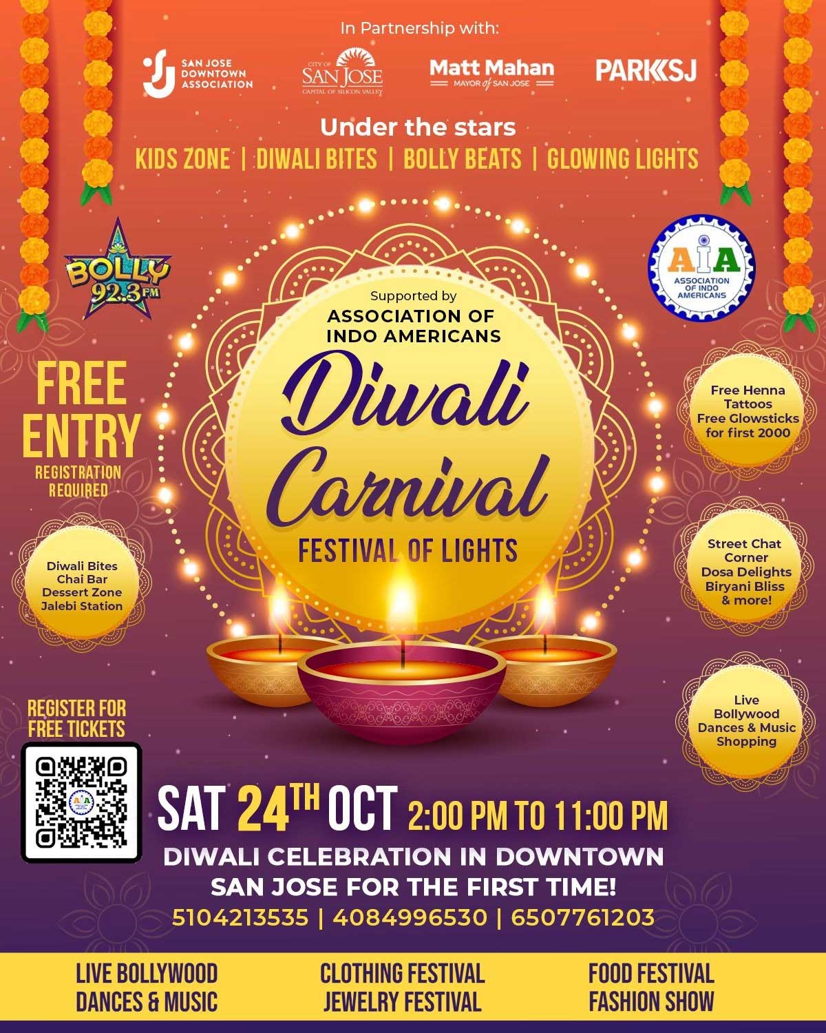 San Jose Hosts Its First Ever Diwali Carnival Festival Of Lights 2026 