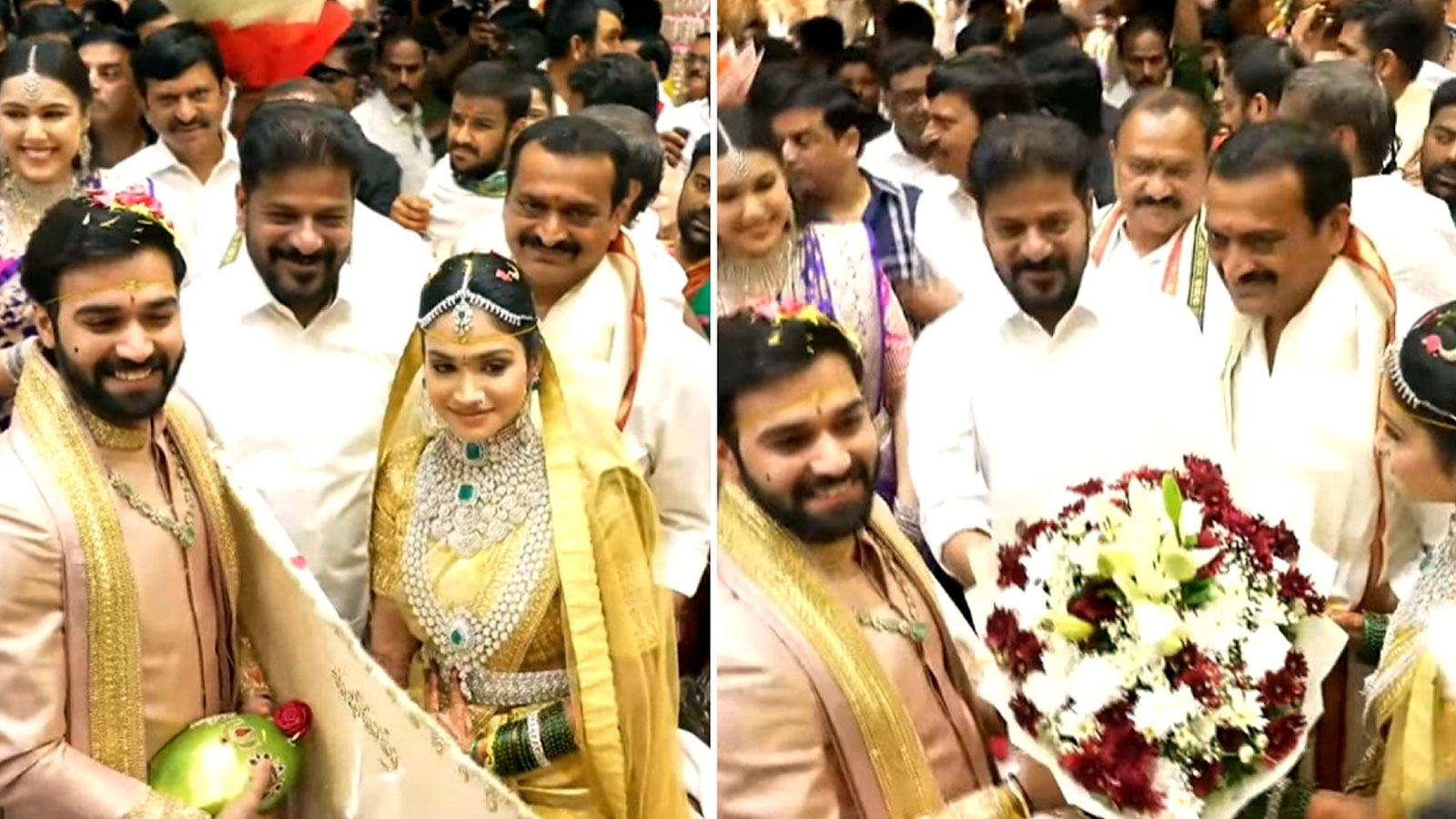 Producer Bandla Ganeshs Daughter Janani And Surya Teja Get Married In A Grand Ceremony 
