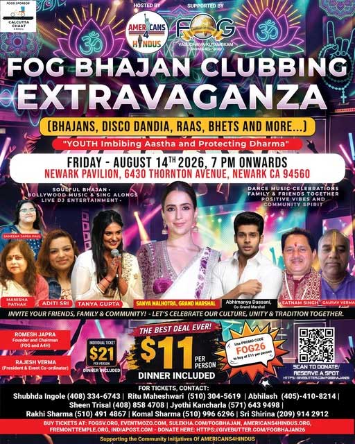 Fog Bhajan Clubbing Extravaganza To Light Up Newark Ca On August 14 2026 