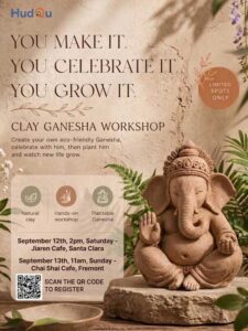 Eco-Friendly Clay Ganesha Workshop Announced in the Bay Area for Ganesha Chaturthi