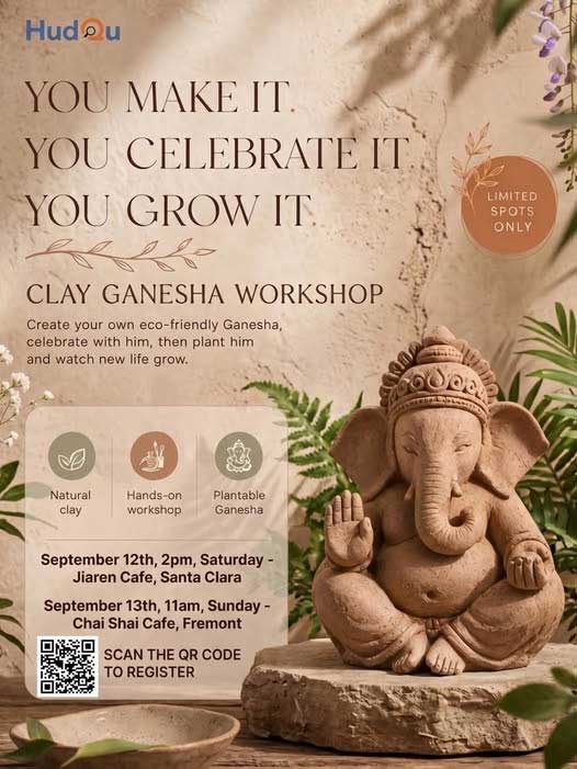 Eco Friendly Clay Ganesha Workshop Announced In The Bay Area For Ganesha Chaturthi 