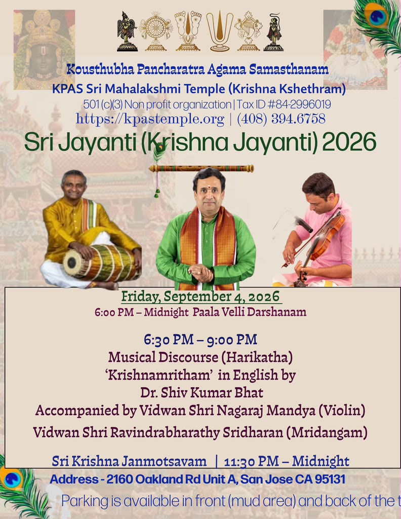 Kpas Sri Mahalakshmi Temple Announces Grand Sri Jayanthi Celebrations For 2026 