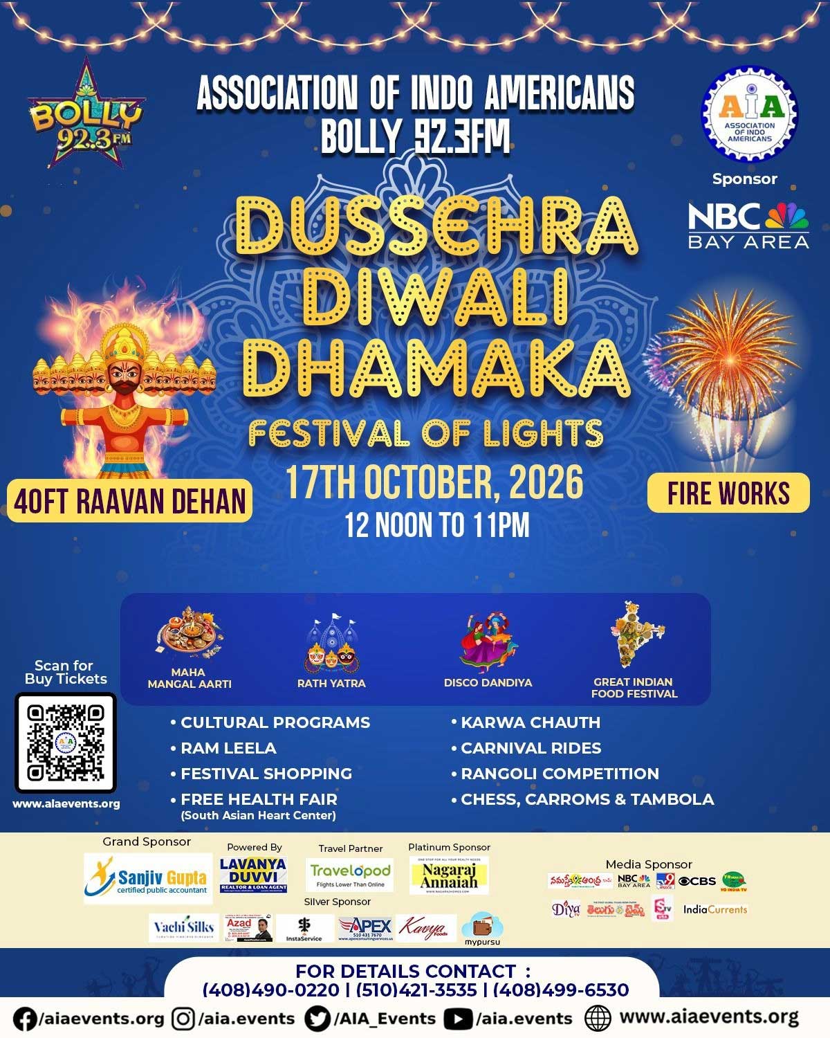 Indo Americans Announces Dussehra Diwali Dhamaka Festival Of Lights 2026 