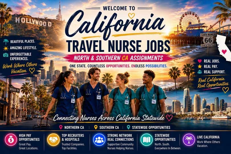 California Travel Nurse Jobs North Southern Ca Assignments 