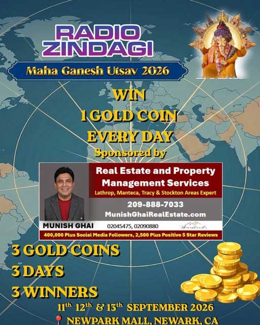 Radio Zindagi Announces Maha Ganesh Utsav 2026 With Daily Gold Coin Giveaways In Newpark Mall 