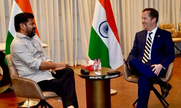Cm Revanth Reddy Urges Us Envoy Sergio Gor To Streamline Visa Process And Boost Investments 