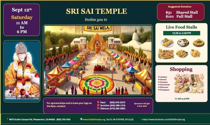 Sri Sai Temple 3rd Annual Sai Mela Celebration Overview