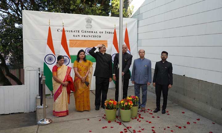 Consul General K Srikar Reddy Leads Indias Independence Day Celebrations At San Francisco Gadar Memorial 