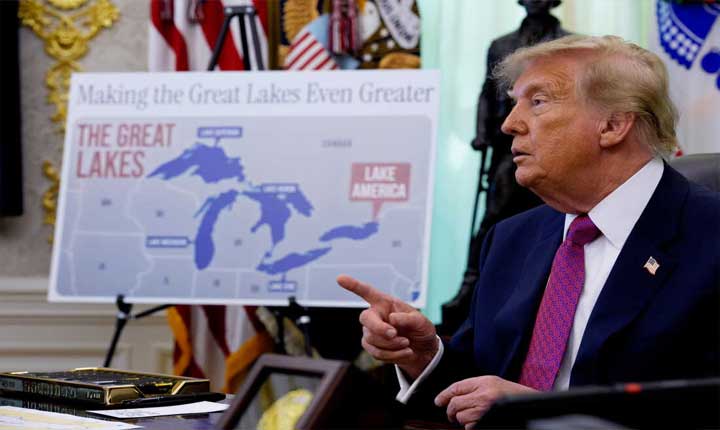 Donald Trump Signs Executive Order To Rename Lake Ontario To Lake America For Us Federal Purposes 