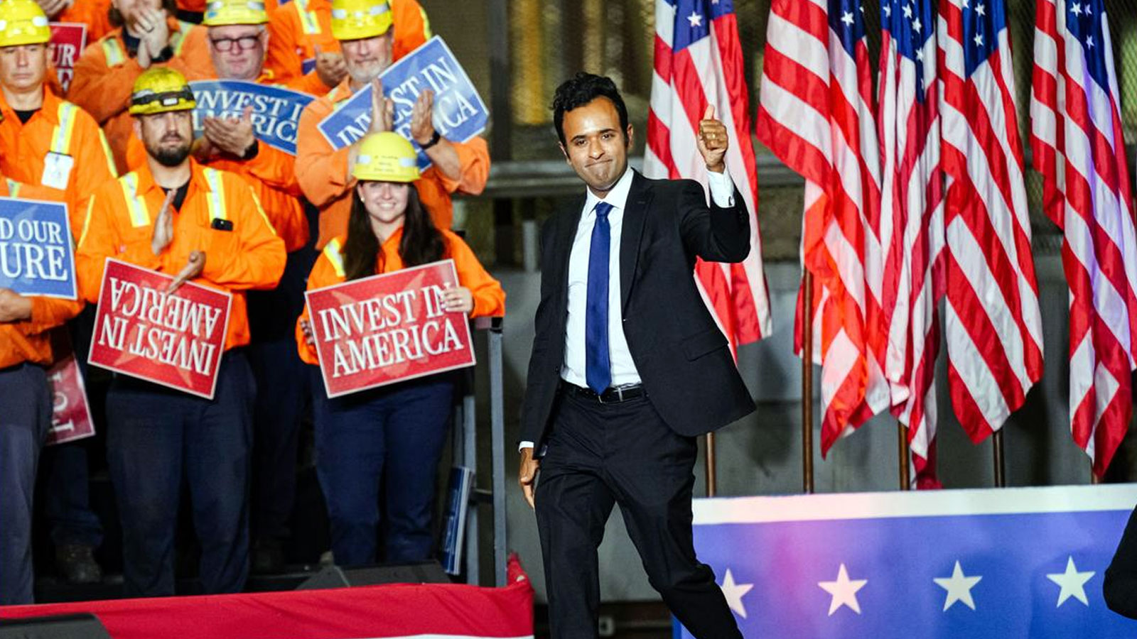 Vice President Jd Vance Endorses Vivek Ramaswamy For Ohio Governor During Middletown Speech 