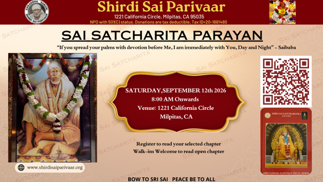 Sai Satcharita Parayan Scheduled For September 12 2026 At Shirdi Sai Parivar 
