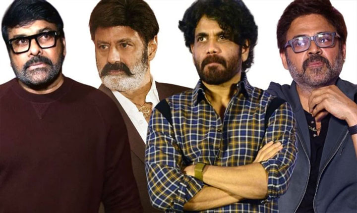 Tollywood Senior Heroes Reinvent Themselves Teasers Of Chiranjeevi Balakrishna Venkatesh And Nagarjuna Create A Sensation 