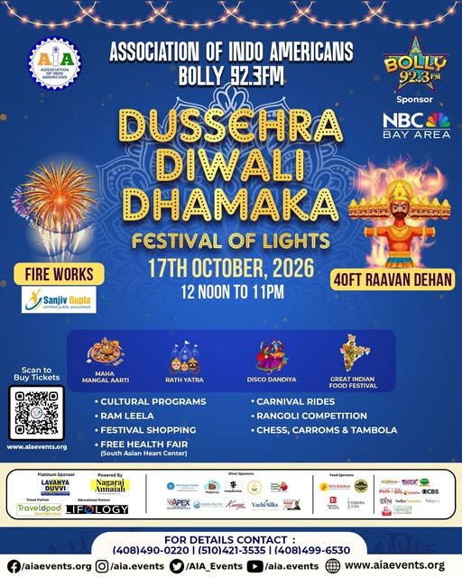 Association Of Indo Americans Announces Dussehra Diwali Dhamaka 2026 