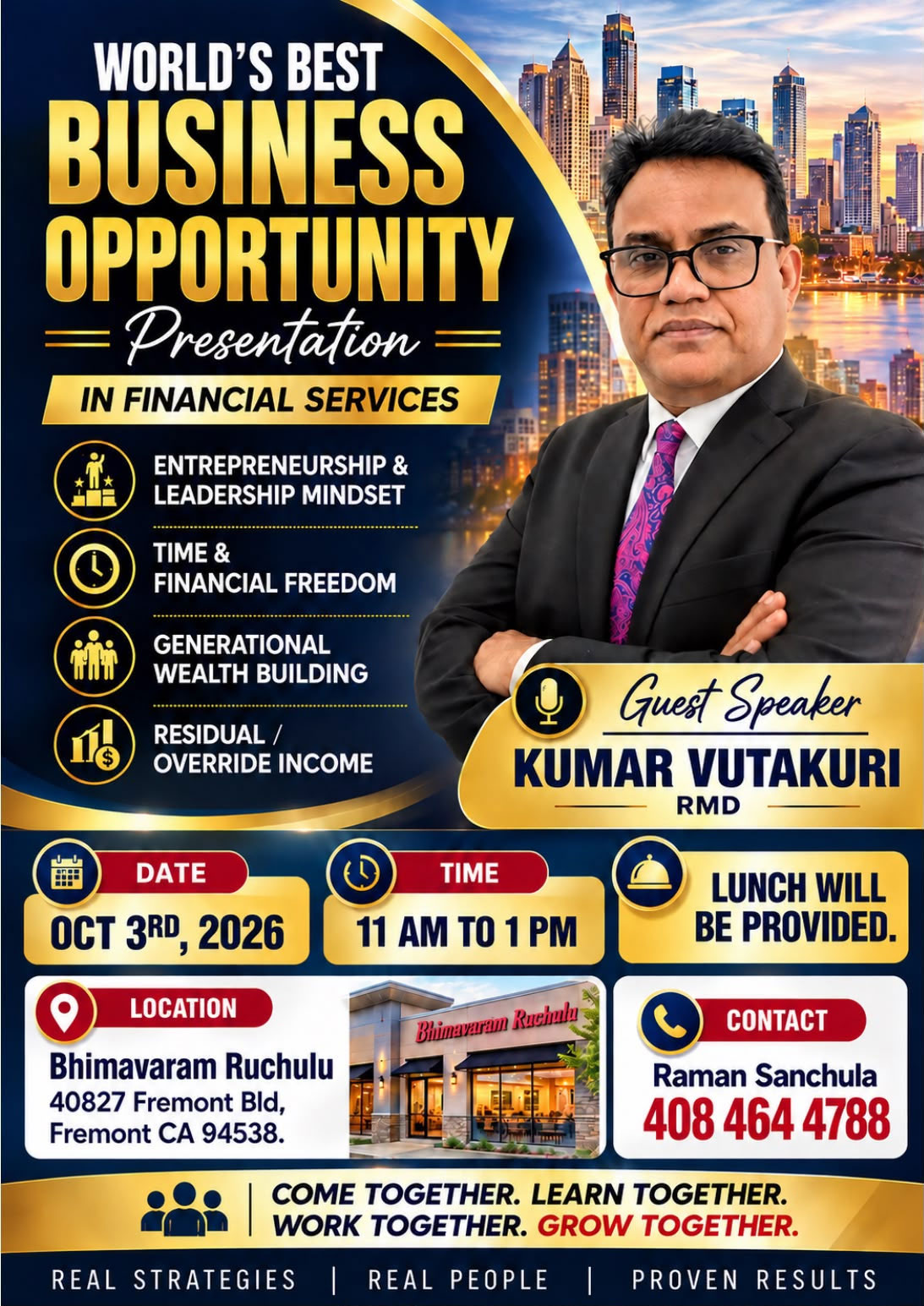 Bay Area Prepares For Grand Financial Services Business Opportunity Event 