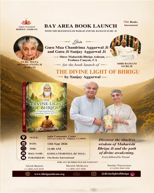 Bay Area Book Launch Of The Divine Light Of Bhrigu Scheduled For September 12 