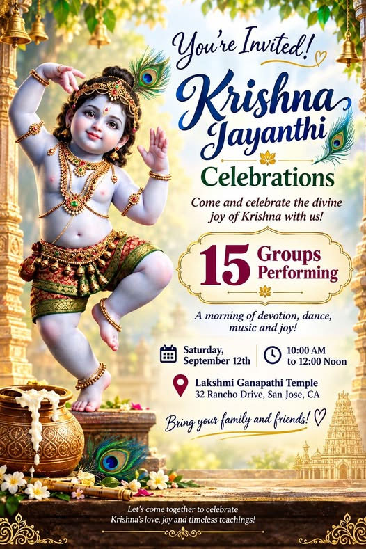 Krishna Jayanthi Celebrations In San Jose A Morning Of Devotion Dance And Music 