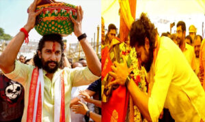 మేడారంలో సమ్మక్క-సారలమ్మను దర్శించుకున్న నాని ‘ది ప్యారడై టీమ్