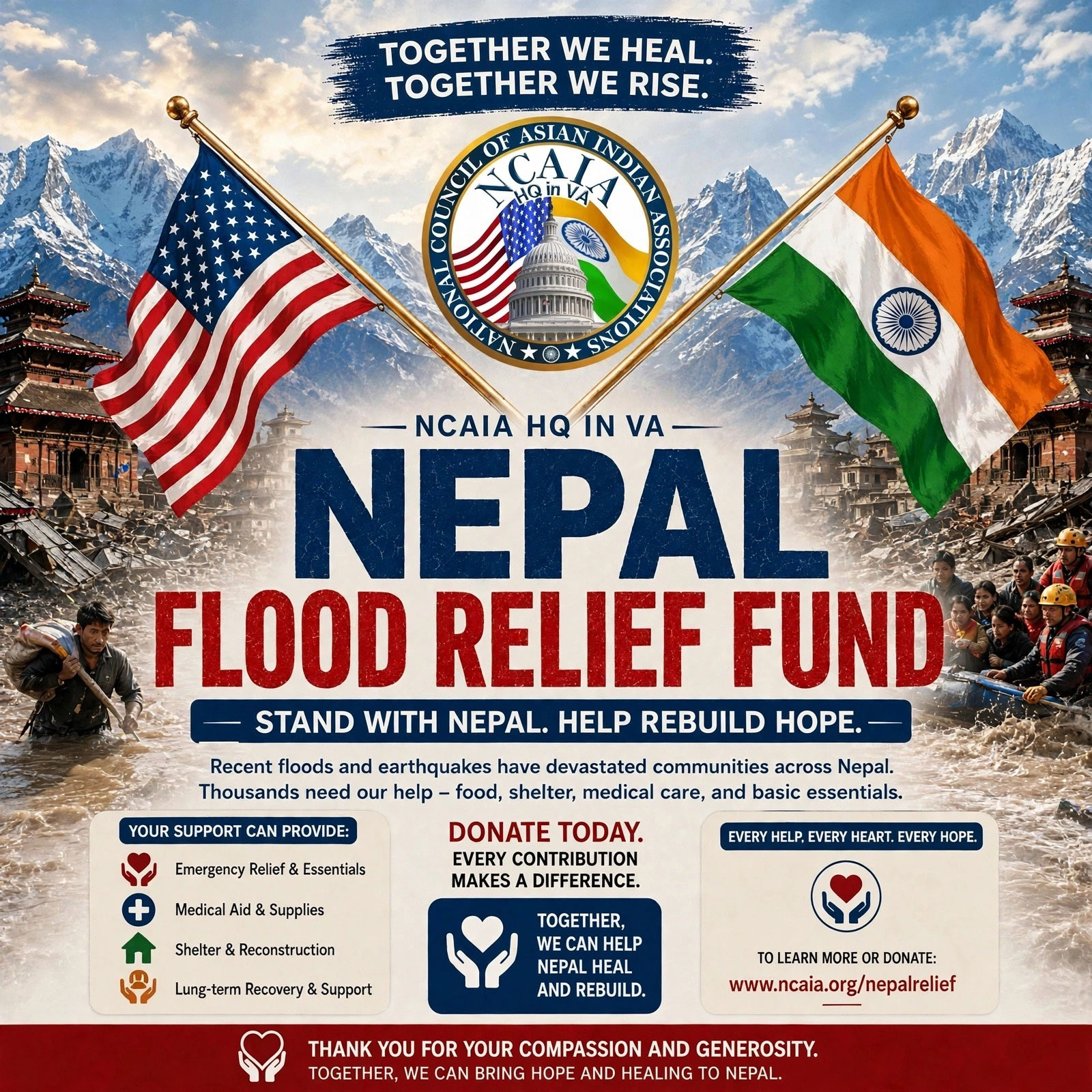 Ncaia Va Hq Issues Urgent Call To Action For Nepal Flood Relief 