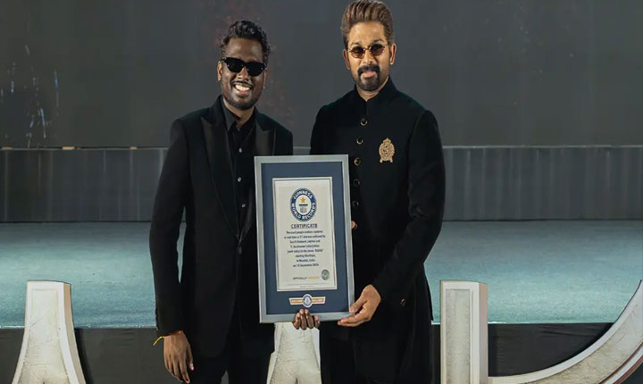 Allu Arjun And Atlees Raaka Enters Guinness World Records For Landmark Motion Capture Feat 