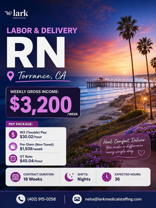 Lucrative Ld Rn Travel Opportunity Announced In Torrance California 