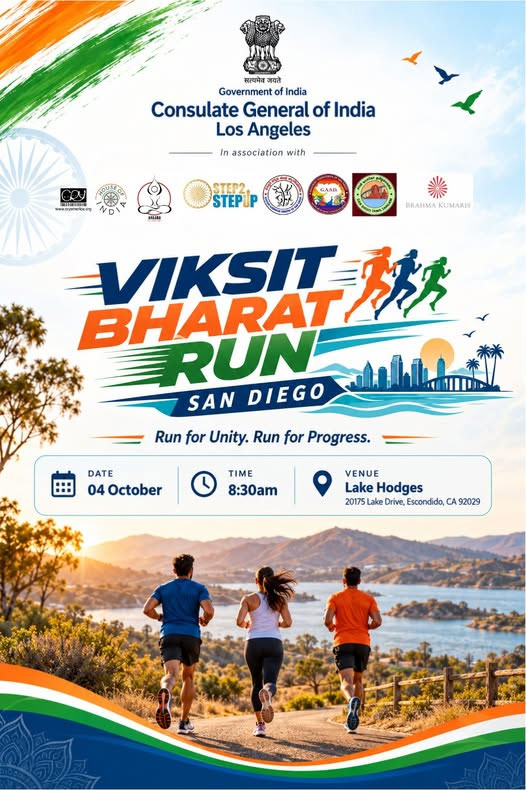 Consulate General Of India Los Angeles Announces Viksit Bharat Run 2026 In San Diego 