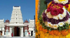 బతుకమ్మ సంబరాలకు ముస్తాబవుతోన్న లివర్‌మోర్ శివ-విష్ణు ఆలయం